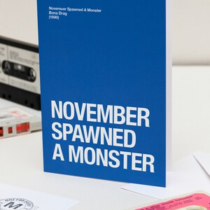 Thème Morrissey Carte d'anniversaire November Spawned A Monster image 1