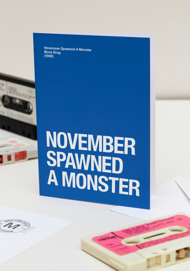 Thème Morrissey Carte d'anniversaire November Spawned A Monster image 1