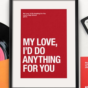 Morrissey themed 'My Love, I'd Do Anything For You' Valentines / anniversary card image 4