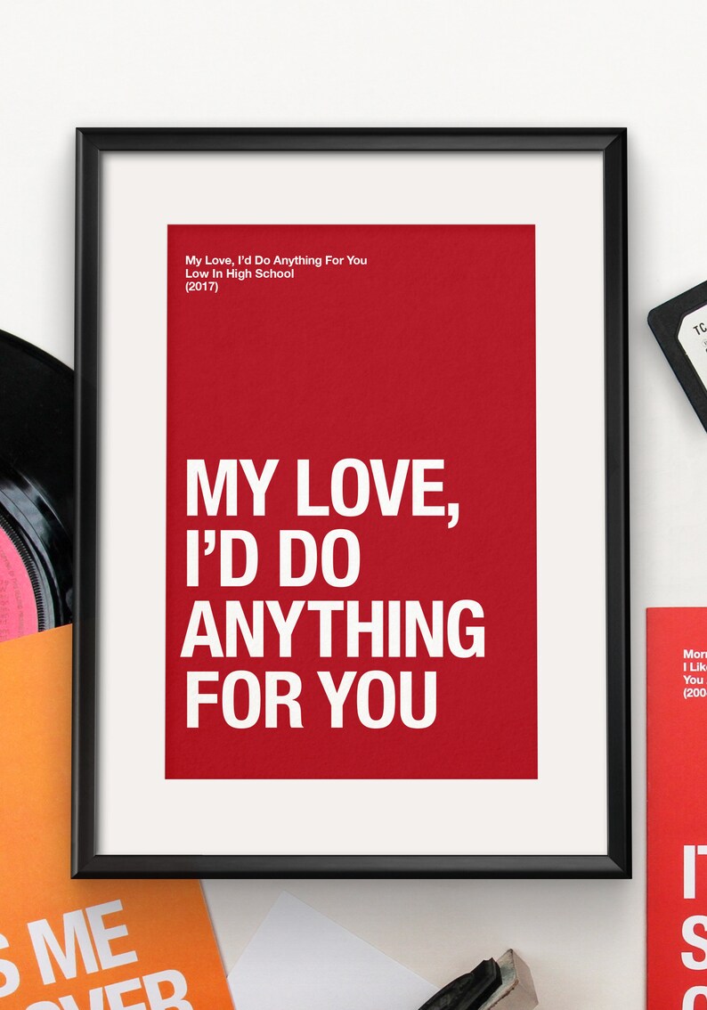 Morrissey themed 'My Love, I'd Do Anything For You' Valentines / anniversary card image 4