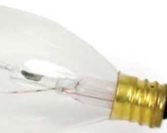 Five 60Watt Clear Torpedo Light Bulbs (set of 5)