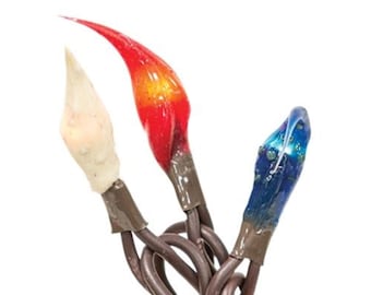 Americana Teeny Silicone Bulbs 35 count Light Strand Brown 7.5 Foot Cord Indoor Use