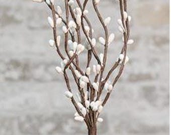 Six 12" White Pip Berry Sprays (set of 6)