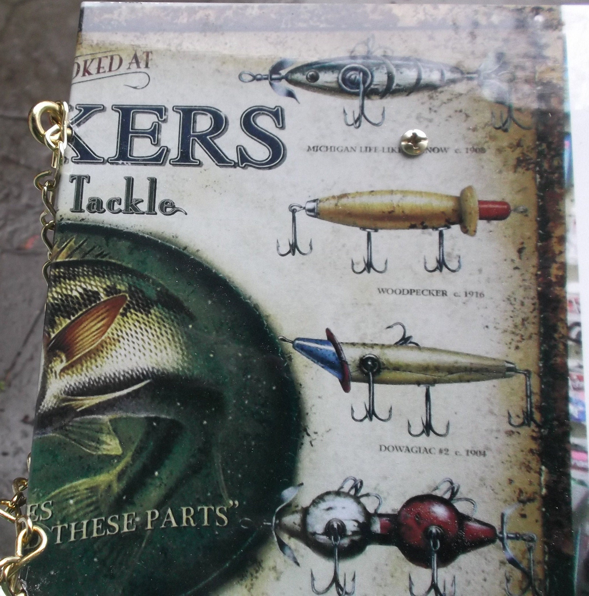 Lunkers Bait & Tackle Birdhouse Aluminum Roof Song Bird Box Wren Fishing Purveyor Etsy