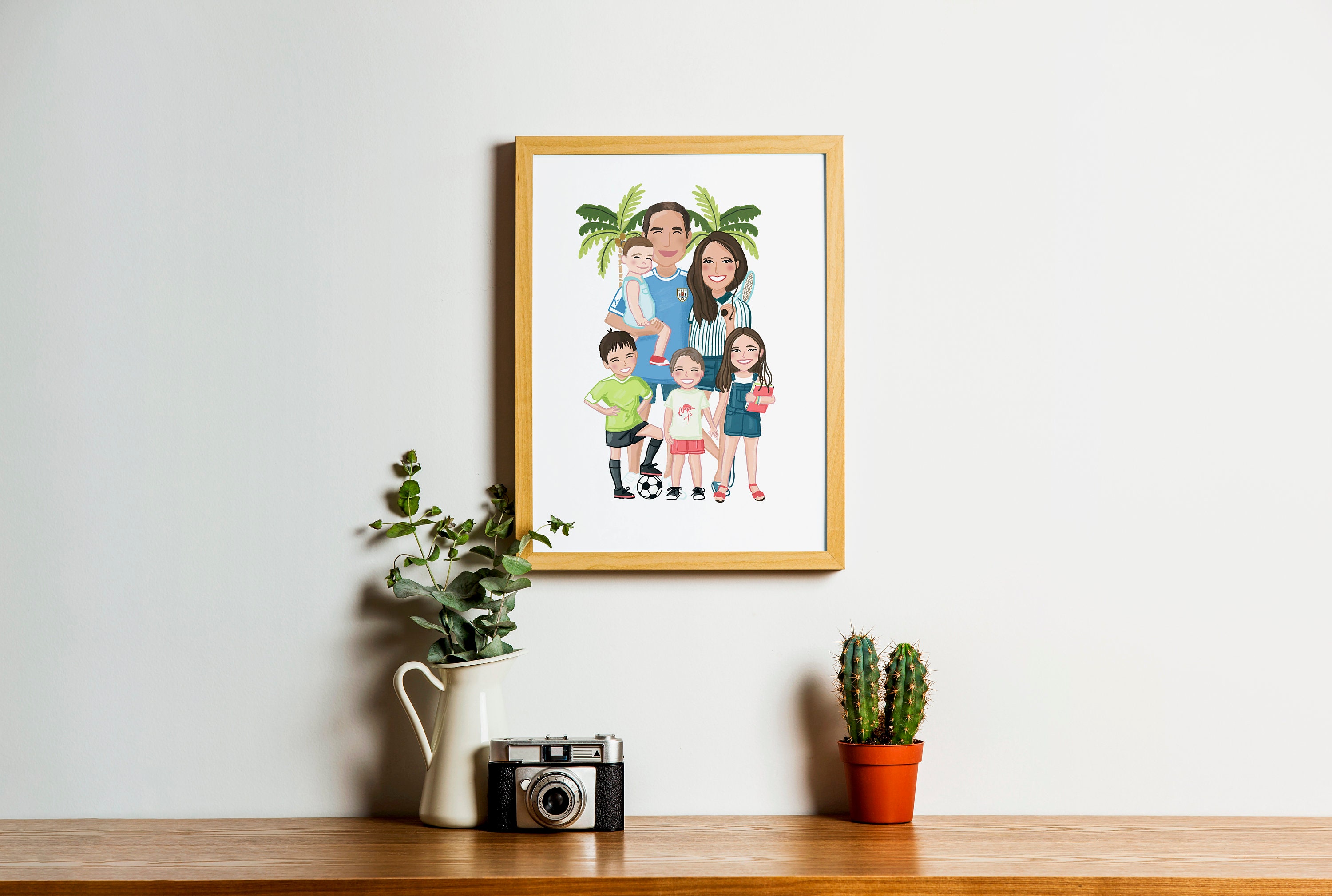 Illustrated Family Portrait - Etsy