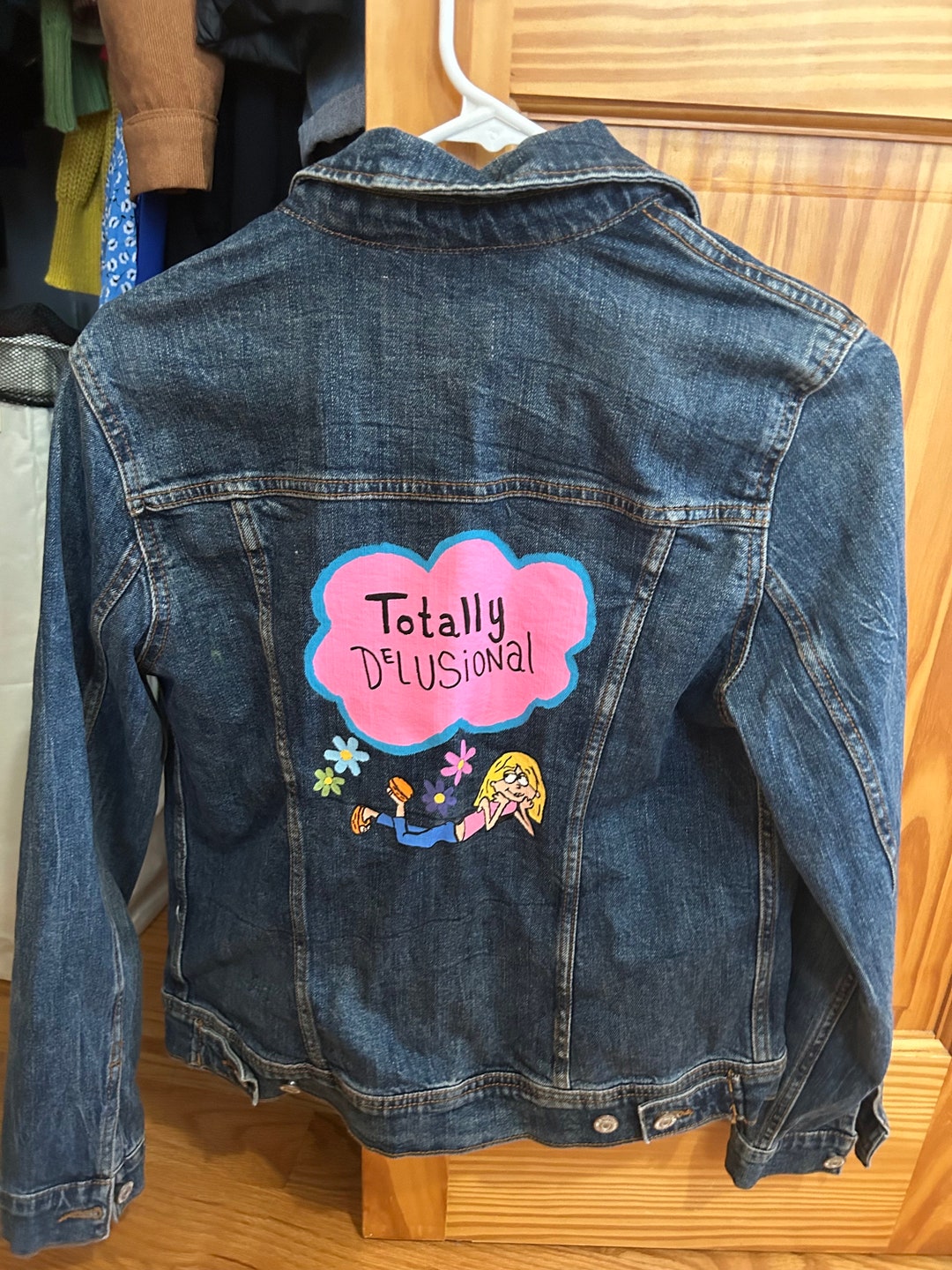 Hand Painted Lizzie Mcguire Jean Jacket - Etsy