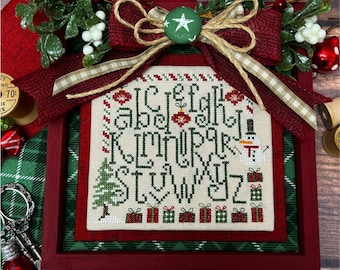 Christmas Alphabet Cross Stitch by Lindsey Weight of Primrose Cottage - PDF Pattern