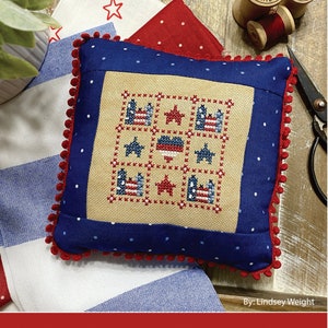 July Nine Patch (Lindsey&#39;s Nine Patch Series) - PDF Pattern
