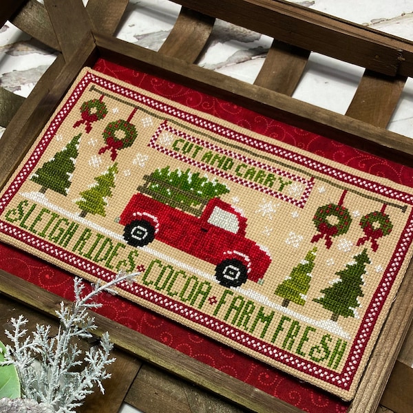 Christmas Tree Farm Cross Stitch by Katie Rogers of Primrose Cottage Stitches - PDF Pattern