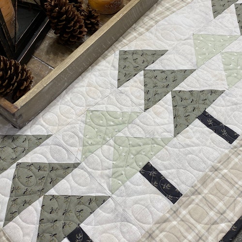 Farmhouse Trees Table Runner Pattern PDF Pattern Etsy