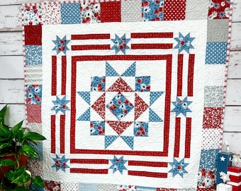 Patriotic Mystery Quilt Pattern - PDF