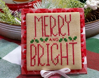 Merry and Bright Cross Stitch by Katie Rogers of Primrose Cottage Stitches - PDF Pattern