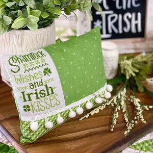 Irish Kisses Cross Stitch by Lindsey Weight of Primrose Cottage Stitches - PDF Pattern