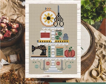 Stitchy Tier Cross Stitch by Erin Elizabeth - Paper Pattern