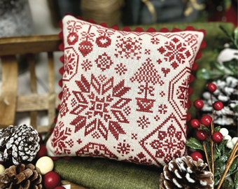 Christmas Quaker Cross Stitch by Lindsey Weight of Primrose Cottage - PDF Pattern