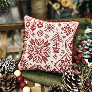 Christmas Quaker Cross Stitch by Lindsey Weight of Primrose Cottage - PDF Pattern