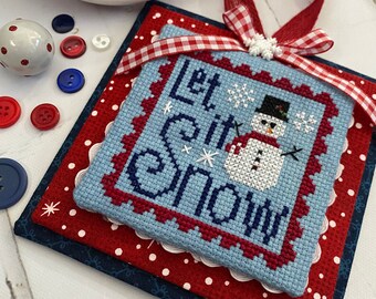 Snowman Cross Stitch Etsy