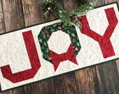 Joy Table Runner Quilt PDF Pattern (digital copy)