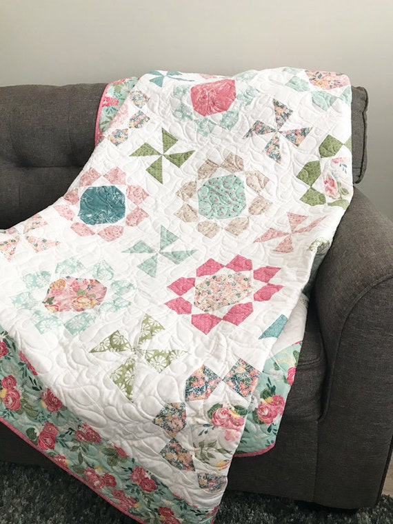 pinwheels and posies quilt pattern