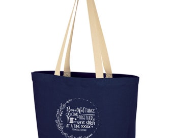 Beautiful Things Come Together One Stitch At A Time - Primrose Cottage Tote Bag - PRC-005