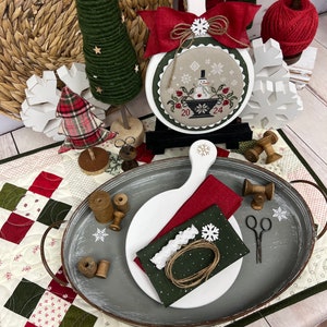 Snowman 2024 Finishing Kit By Lindsey Weight of Primrose Cottage FK-128