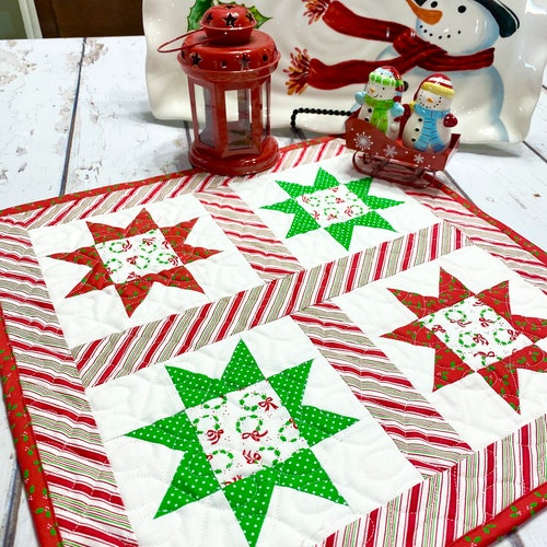 Christmas Stars Mini Quilt PDF Pattern - Etsy