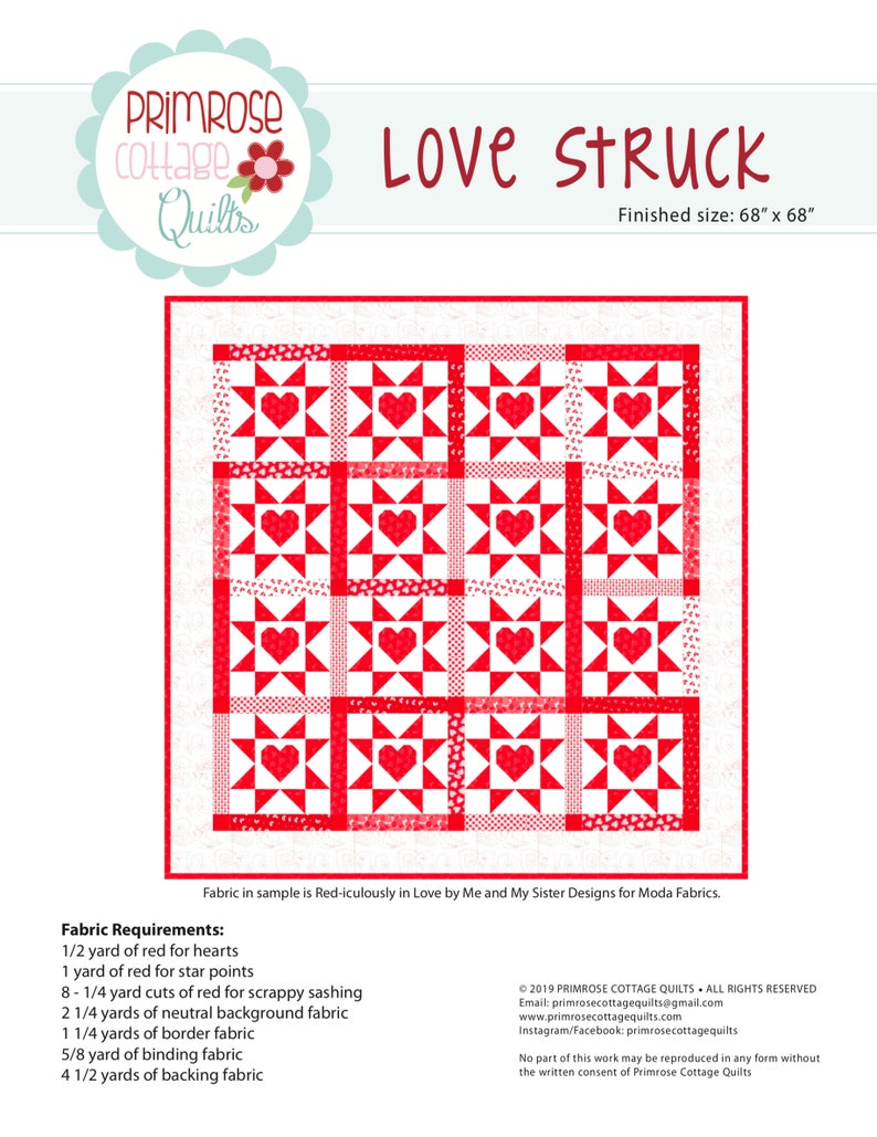 Love Shack Patterns Love Struck - PDF Pattern - Etsy