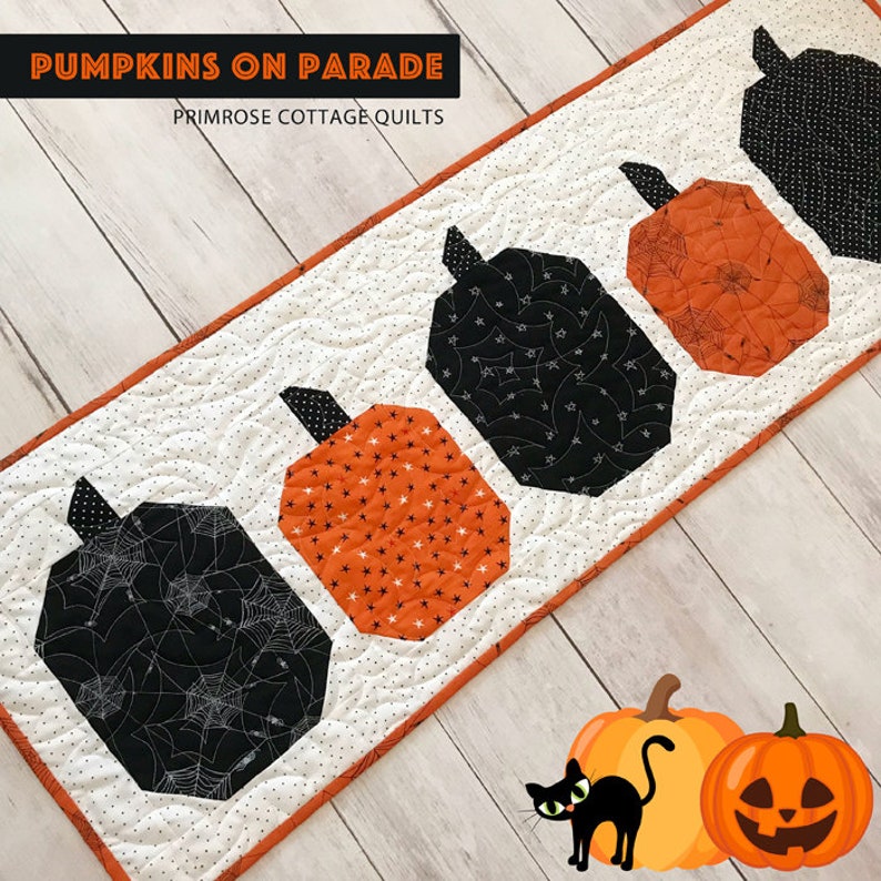 Pumpkin Table Runner - PDF Pattern - Etsy