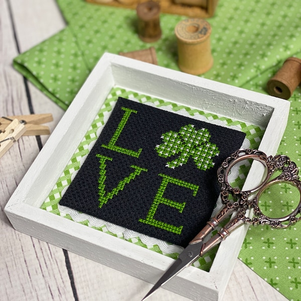 Lucky Love Cross Stitch by Katie Rogers of Primrose Cottage Stitches - PDF Pattern