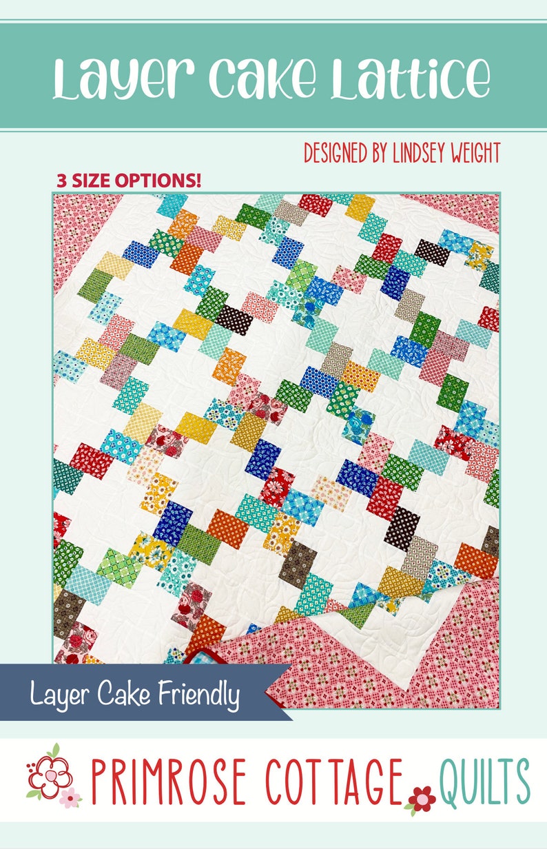 Layer Cake Lattice, 3 size options PDF Pattern image 3