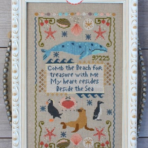 Beach Comber Cross Stitch by Lindy Stitches - PAPER PATTERN