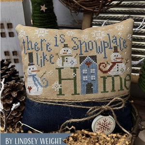 Snow Place Like Home Cross Stitch by Lindsey Weight of Primrose Cottage - PAPER Pattern PCS099