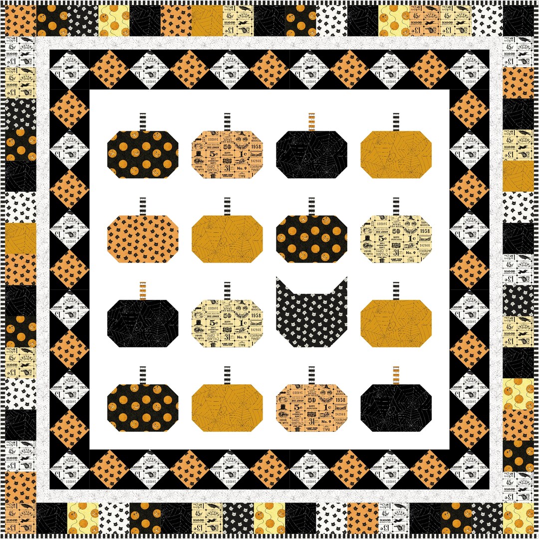 Boo Bash Quilt By Lindsey Weight Of Primrose Cottage Quilts Etsy 日本