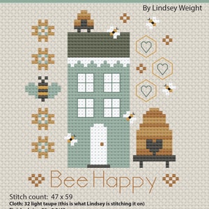 Bee Happy Home - PDF Pattern