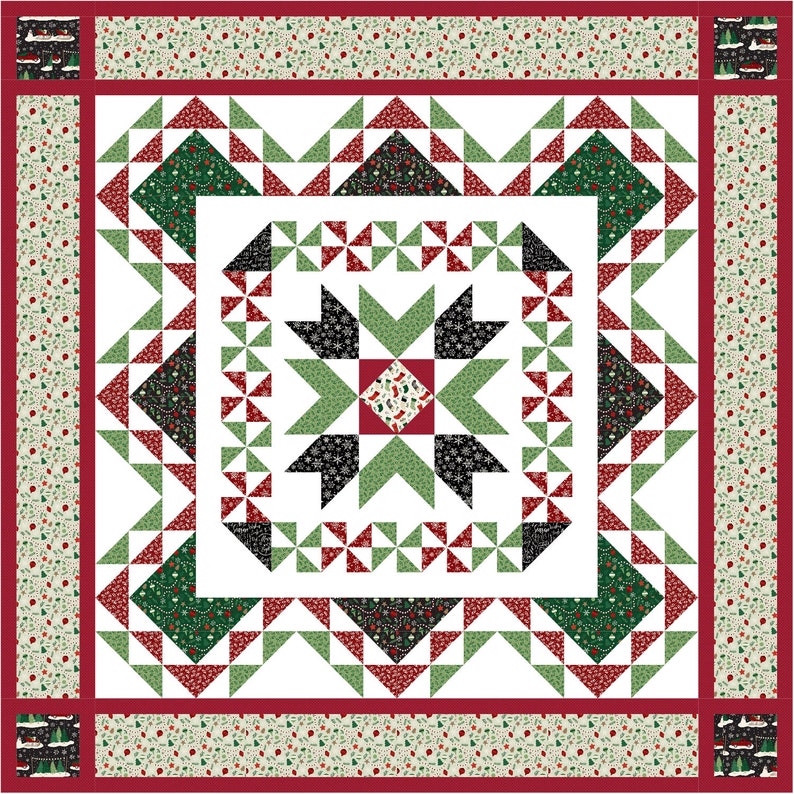 Glad Tidings Quilt Pattern PDF Download Etsy
