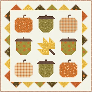 Hello Autumn PDF Quilt Pattern - Digital Pattern