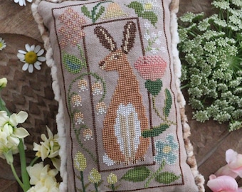 Tudor Hare Cross Stitch by The Blue Flower - Paper Pattern
