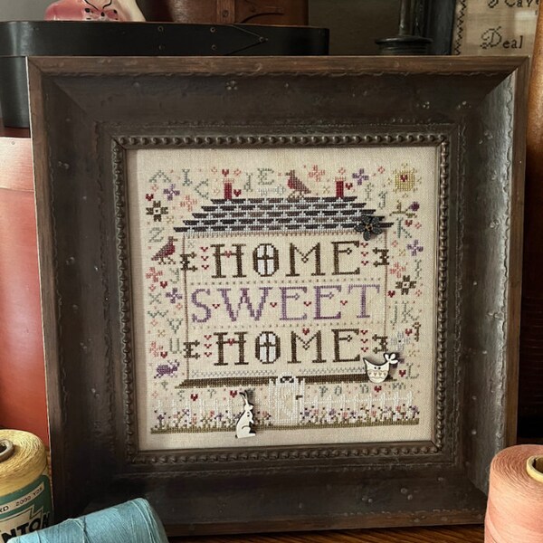 Home Sweet Home Cross Stitch by Shakespeare's Peddler - Paper Pattern