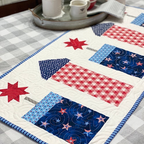 Sew Fast Table Runner PDF Runner Pattern Quick Easy | Etsy