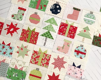 Tiny Christmas Blocks - PDF Pattern