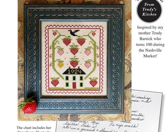 Strawberry Dream Cross Stitch by Carriage House Samplings - Paper Pattern