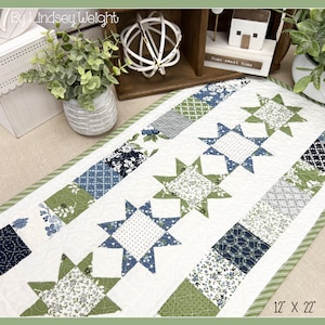 Oh My Stars {Mini}! Mönster för bordslöpare - PDF-mönster