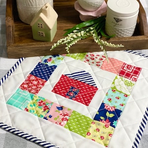 C is for Cottage Mini Quilt Pattern - PDF Pattern (Alphabet Series)