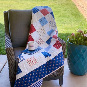Charming Patchwork Quilt Pattern 3 Sizes - Charm Pack Friendly - PDF Pattern