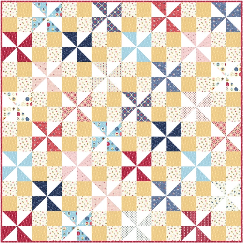 Patchwork Pinwheel - Etsy