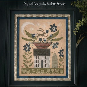 Spring Moon Cross Stitch By Plum Street Samplers - Paper Pattern