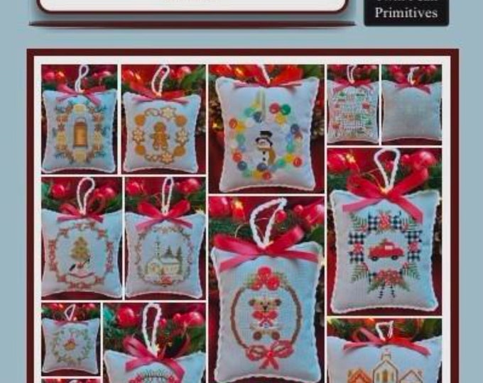 Christmas Wreaths 2023 Book Cross Stitch by Twin Peak Primitives Paper