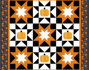 Pumpkin Spice Quilt Pattern - PDF Pattern