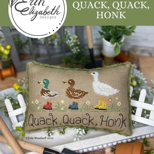 Quack, Quack, Honk Cross Stitch by Erin Elizabeth - Paper Pattern