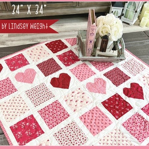 Heart to Heart Table Topper Pattern - PDF PATTERN